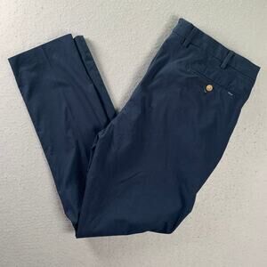 Polo Ralph Lauren Chino Pants Mens 38x32 Navy Blue Slim Fit Dressy Preppy